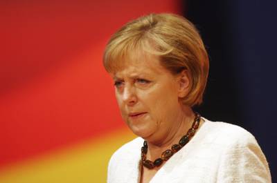 Bundeskanzlerin Angela Merkel bei einer Veranstaltung