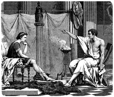 Aristoteles vermittelt die Grundlagen für die Klassik in der Literatur