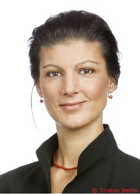 Sahra Wagenknecht, Vorsitzende der Linksfraktion im Bundestag, ist promovierte Volkswirtin, Publizistin und Politikerin © Trialon Berlin 