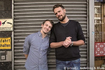 Das Cartoonisten-Duo Jan Blum (l) und Michael Schilling (r) © privat